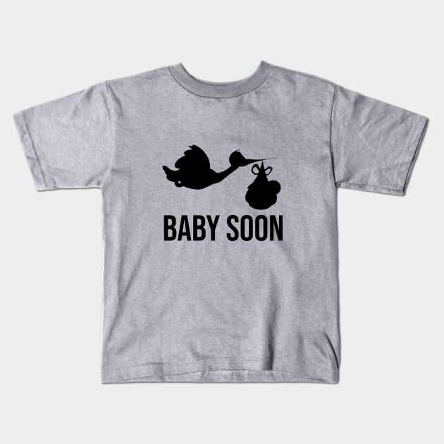 Baby soon Kids T-Shirt by cypryanus